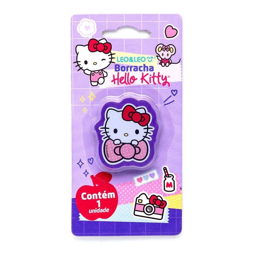 Borracha Escolar Personagem Hello Kitty Blister Leo & Leo