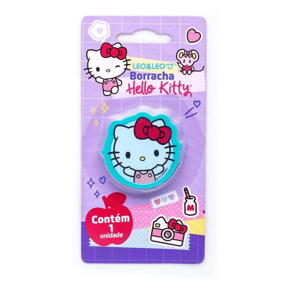 Borracha Escolar Personagem Hello Kitty Blister Leo & Leo