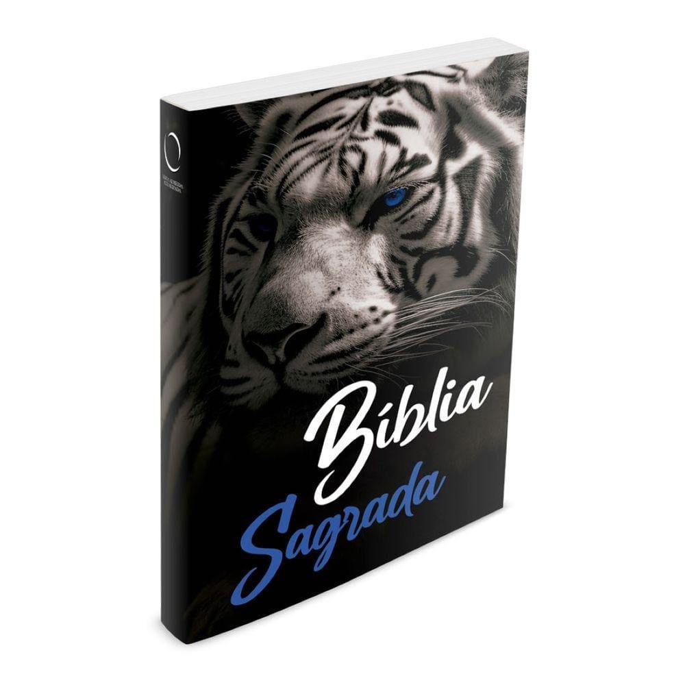 Bíblia Sagrada - Tigre Black Olho Azul - Brochura - NAA