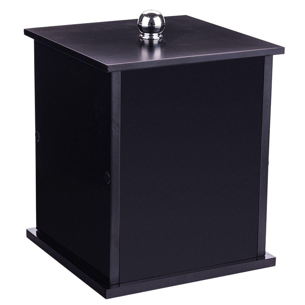Lixeira Quadrada Preta Para Banheiro 26cm Capacidade 6,2l