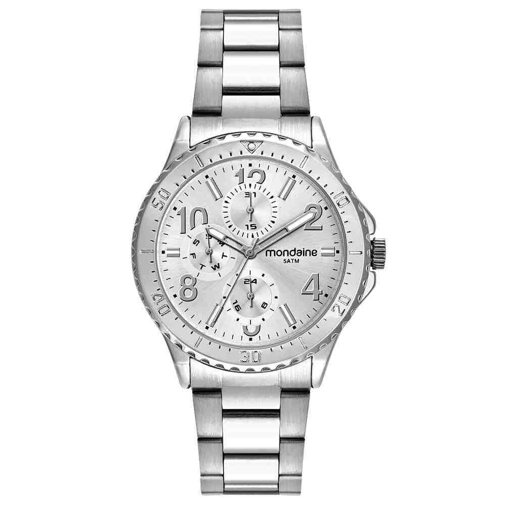 Relógio Mondaine Prata Feminino 32586L0MVNE2 Analógico 5ATM