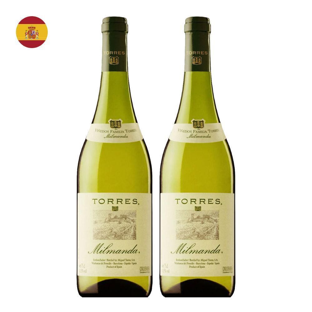 Kit 2 Vinhos Torres Milmanda Chardonnay Branco Espanha 750ml