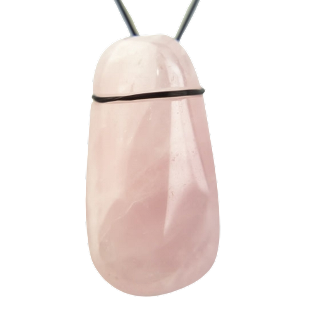 Colar Quartzo Rolado Rosa Difusor Aromaterapia Ranhurado
