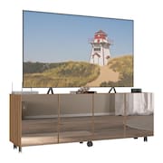 Rack TV até 50 Polegadas 4 Portas com Rodízios e Espelhos Multimóveis MP1080