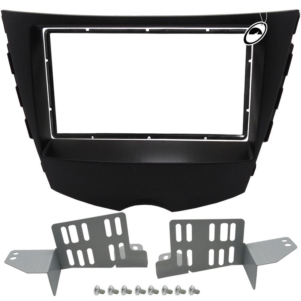 Moldura de Painel 2 Din 7” Polegadas Para Multimídia Veloster 2011 à 2016