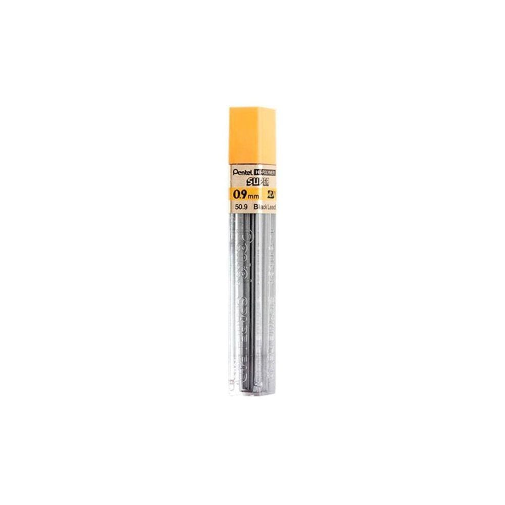 Estojo Mina Grafite Pentel Hi-Polymer 0.9mm 2H c/12 unidades