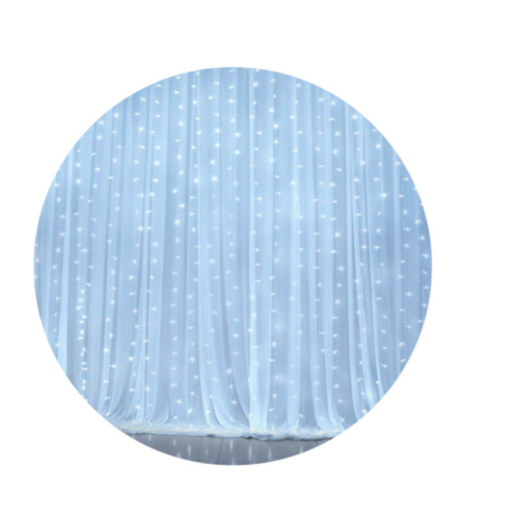 Cortina 500 Leds Branca Fixa Tom. M/Mf 127V