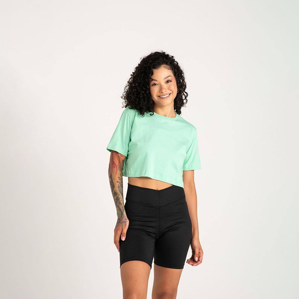 Camiseta Cropped Lisa Confortável e Versátil em Algodão