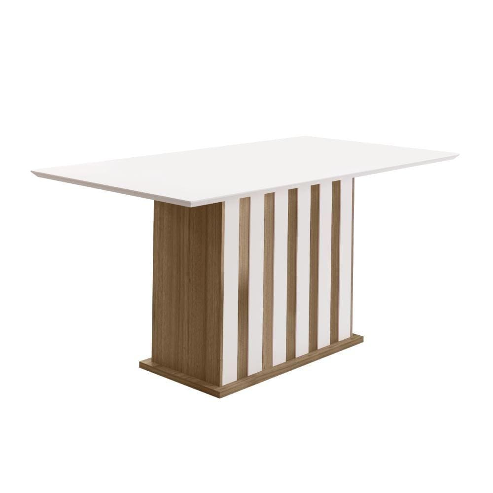 Mesa de Jantar 6 Lugares Osaka Carvalho Off-White