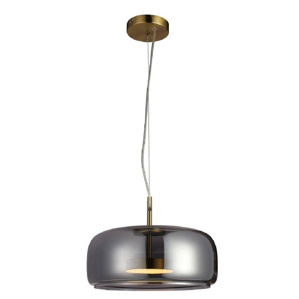 Pendente Tempo 15cm 1x1w 3000k 300lm Led Dourado