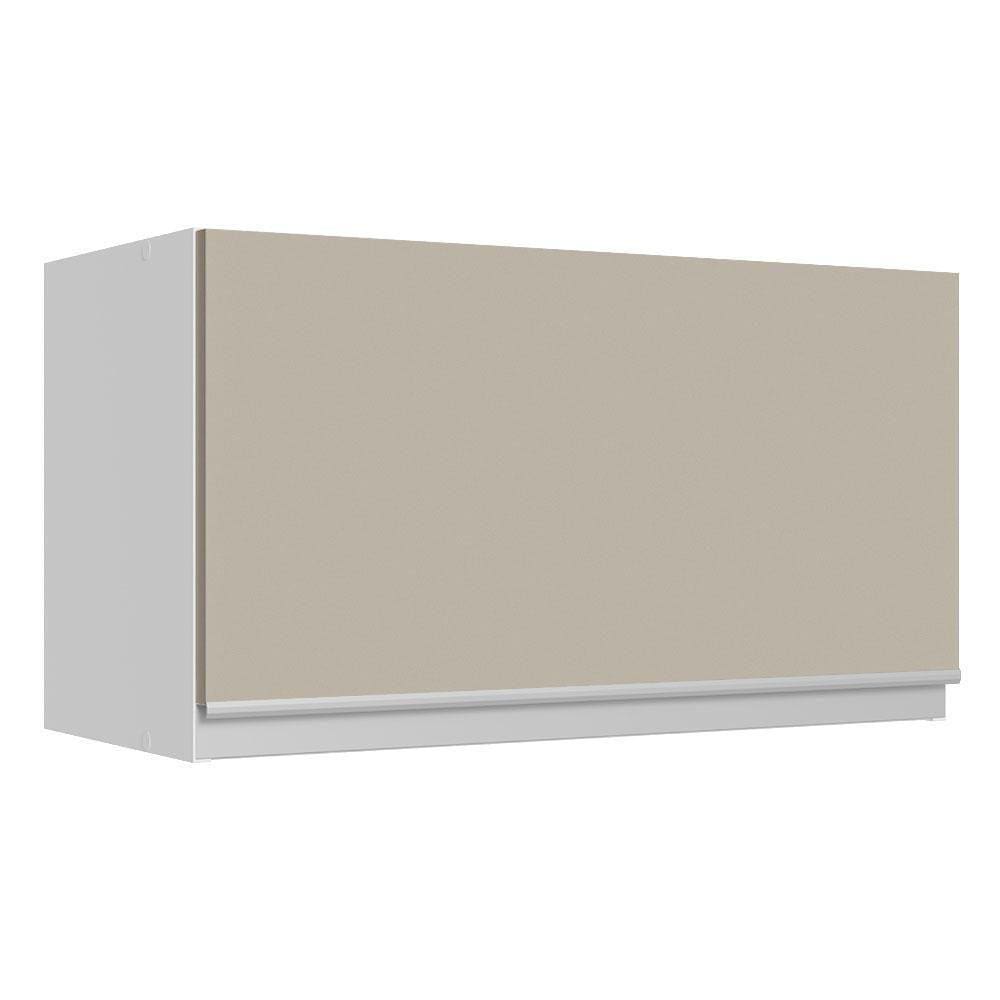 Armário Aéreo 100% Mdf 60 Cm 1 Porta Basculante Branco/crema Smart Madesa Branco/crema