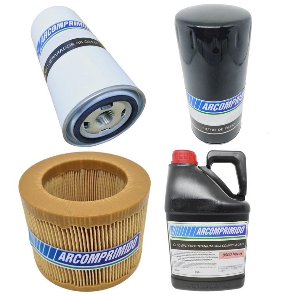 Kit Filtros e 5L de Óleo Similares para Chiaperini Copa 20