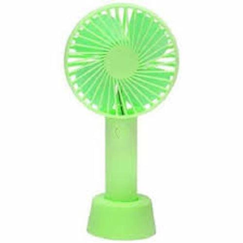 Mini Ventilador Portátil Recarregável 3 Velocidades - Verde