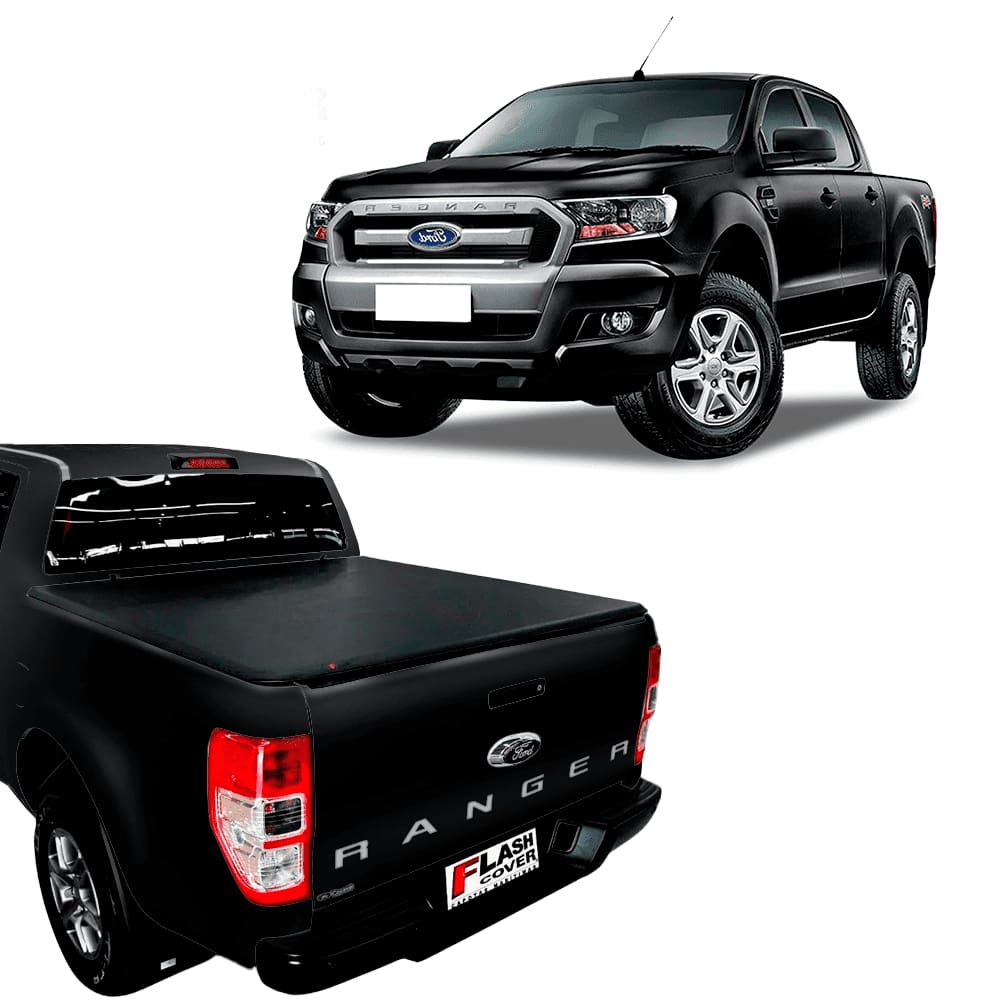 Capota Lona Marítima Flash Cover p/ Ranger Xls 2012 Até 2023 Cabine Dupla