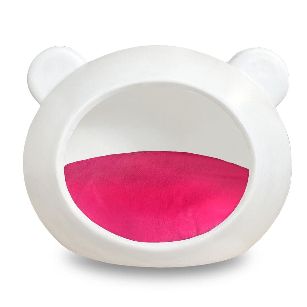 Casa Cama Toca Pet Cachorro E Gato Luxo Com Almofada Rosa M