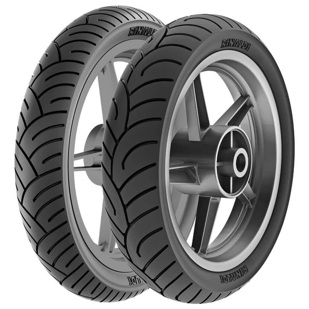 2 Pneu Moto Yamaha Ybr Rinaldi Hb 37 Traseiro Dianteiro