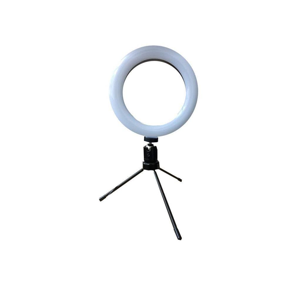 Iluminador De Led Com Tripe Ring Light Usb 16Cm 3500K 5500K