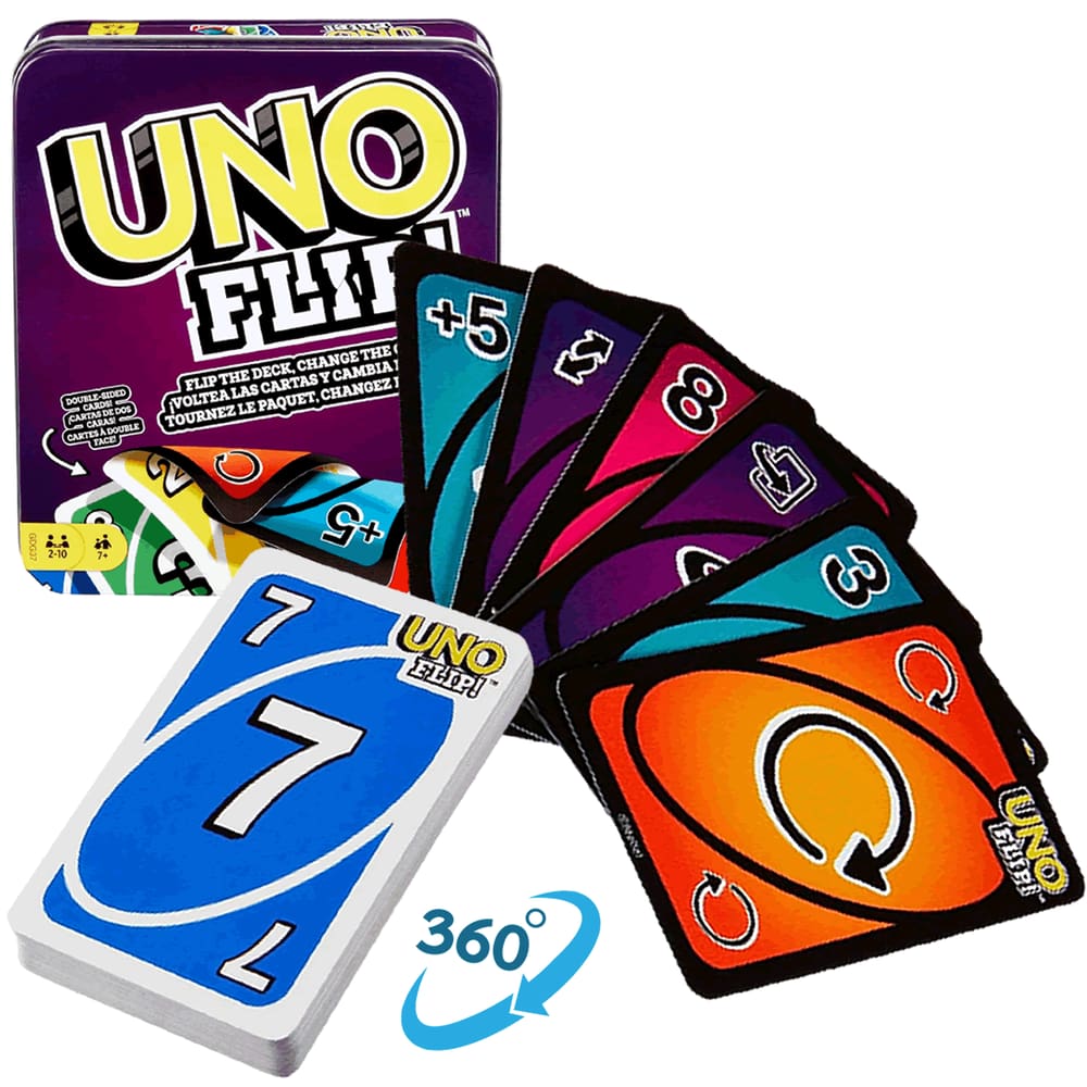 Jogo Uno Flip Tin Lata Original Mattel Novo E Lacrado