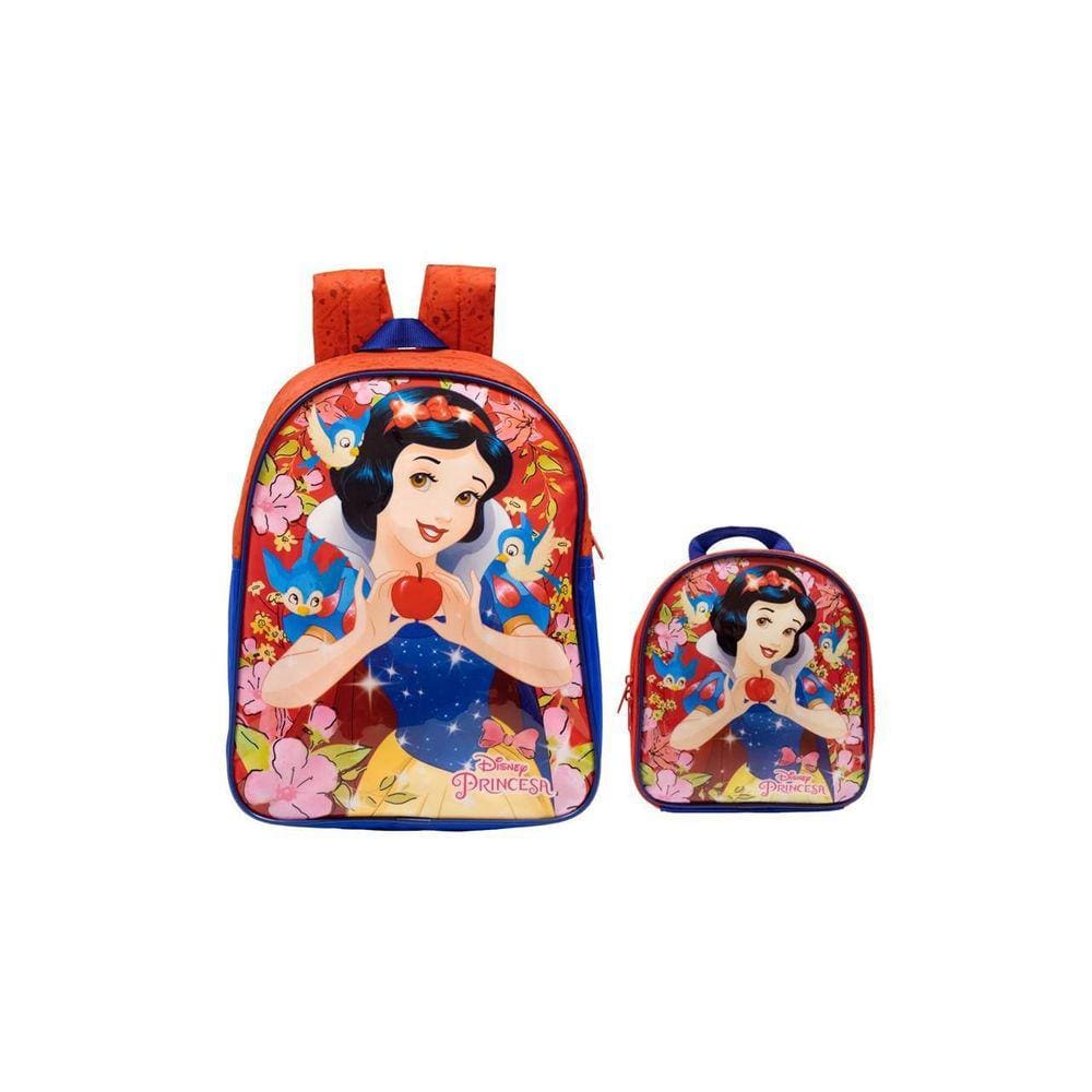 Kit Branca De Neve Mochila De Costas + Lancheira Térmica