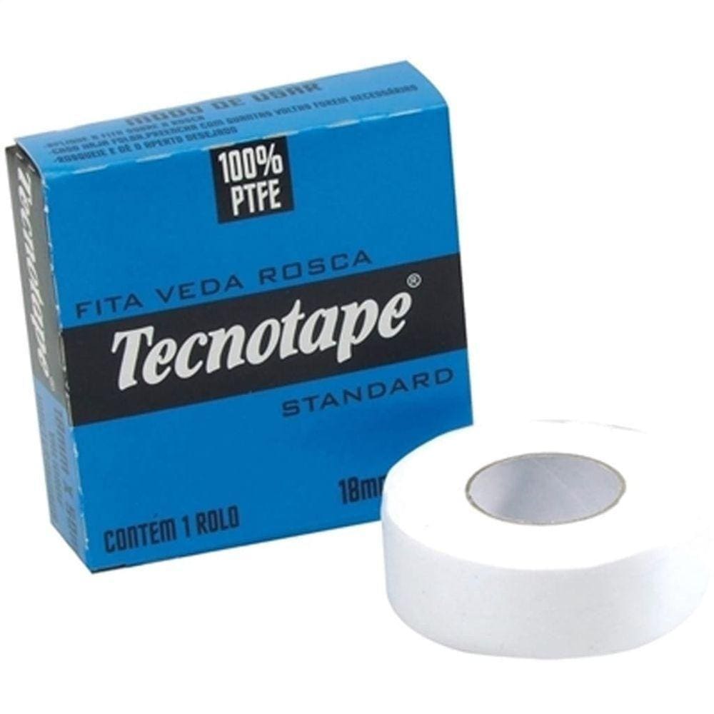 Fita Veda Rosca 18mm X 05m ( 10 Peças) Tecnotape