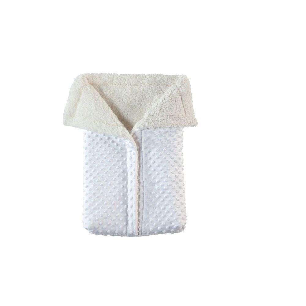Porta Bebê Saco De Dormir Com Sherpa Branco