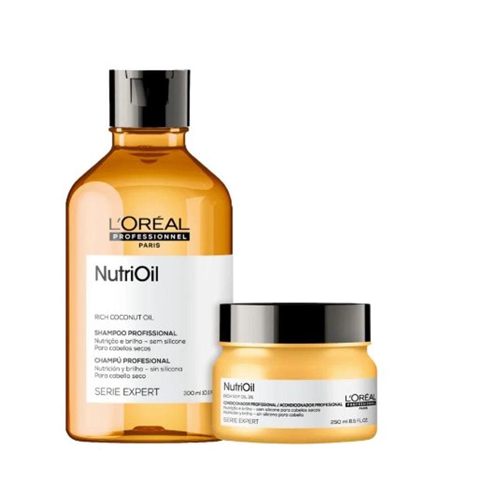 Kit L´Oréal NutriOil Shampoo 300ml + Máscara 250g