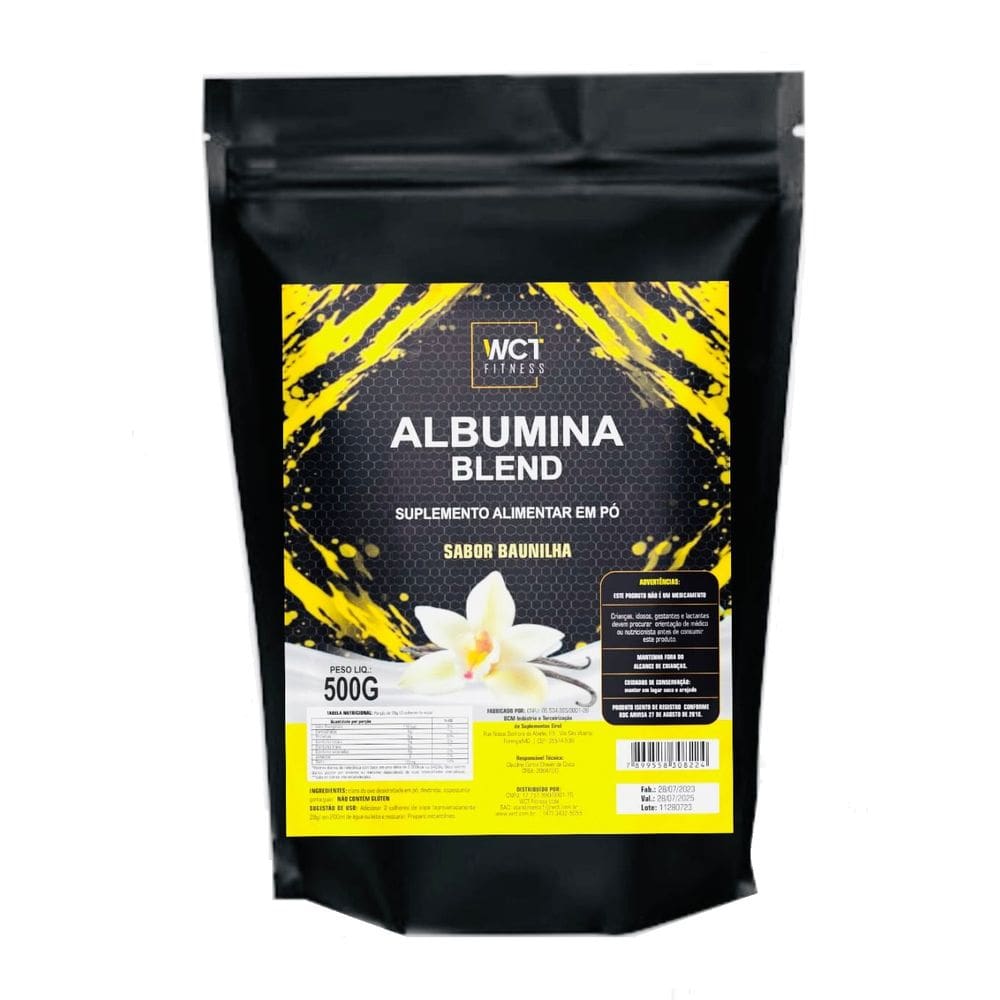 Albumina Blend 500g sabor Baunilha WCT Fitness