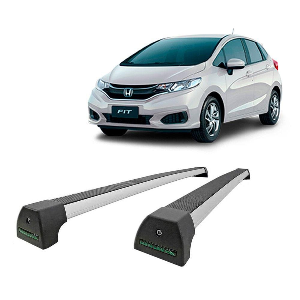 Rack De Teto Alumínio Honda Fit 2003 até 2008 - Long Life