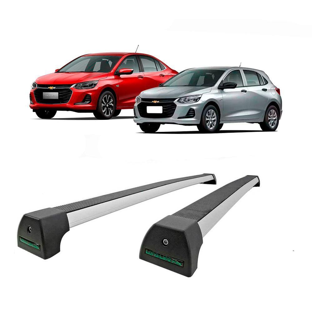 Rack de Teto Alumínio Onix Hatch/ Sedan 2020 até 2024 Long Life