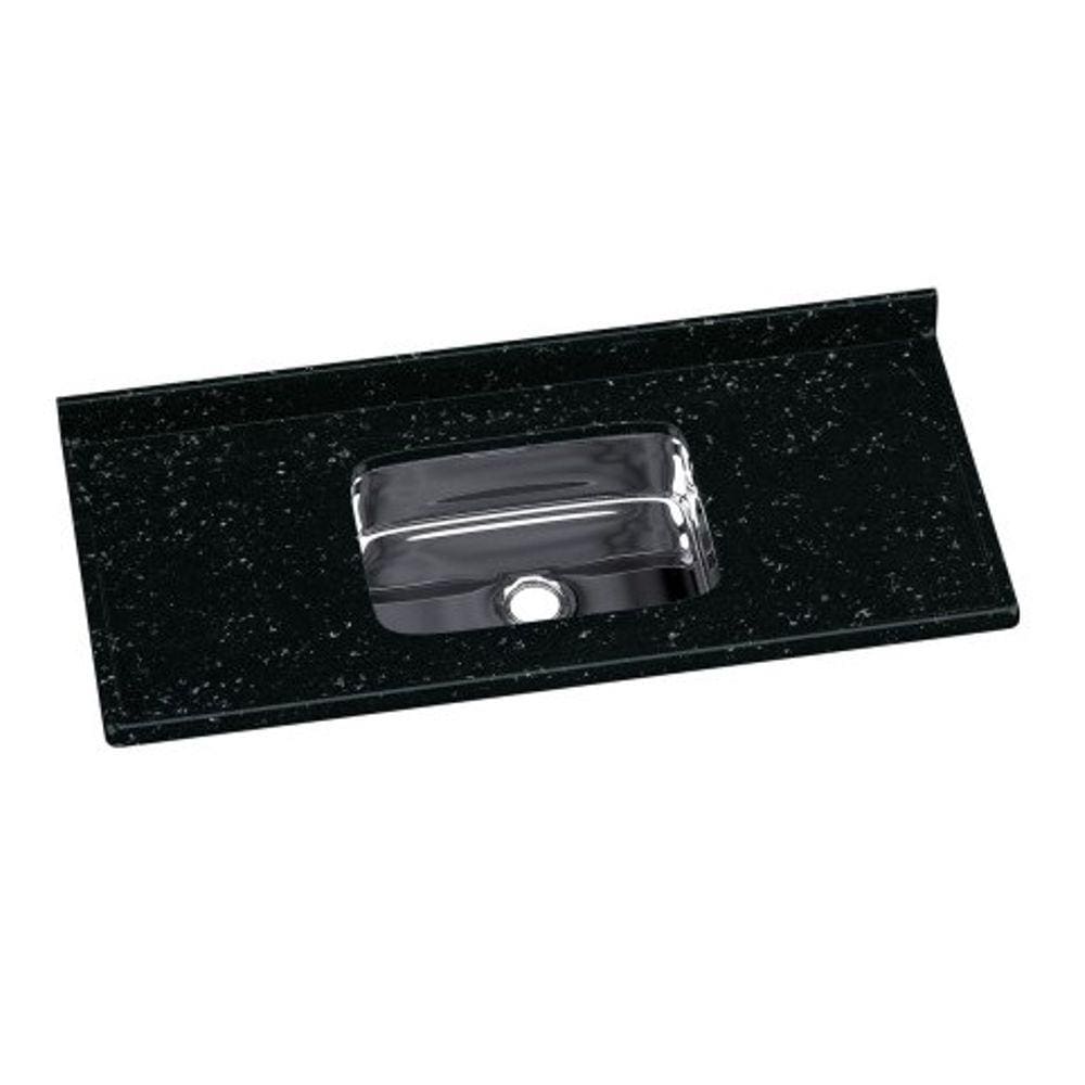 Pia Roralit 120Cm X 55Cm Cb Inox  Pp Preto