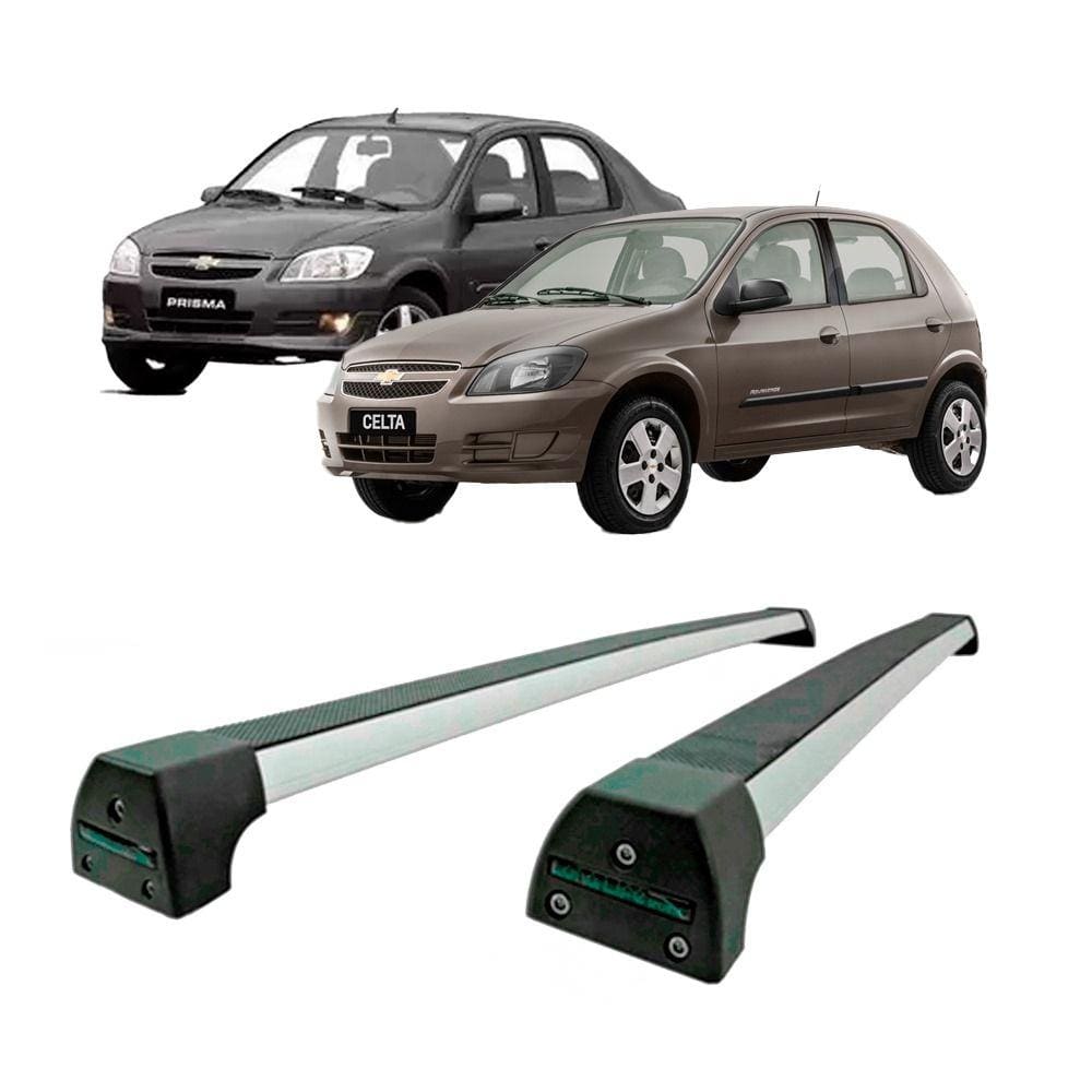 Rack De Teto Alumínio Prisma 2006 até 2012/ Celta 2000 até 2015 Long Life