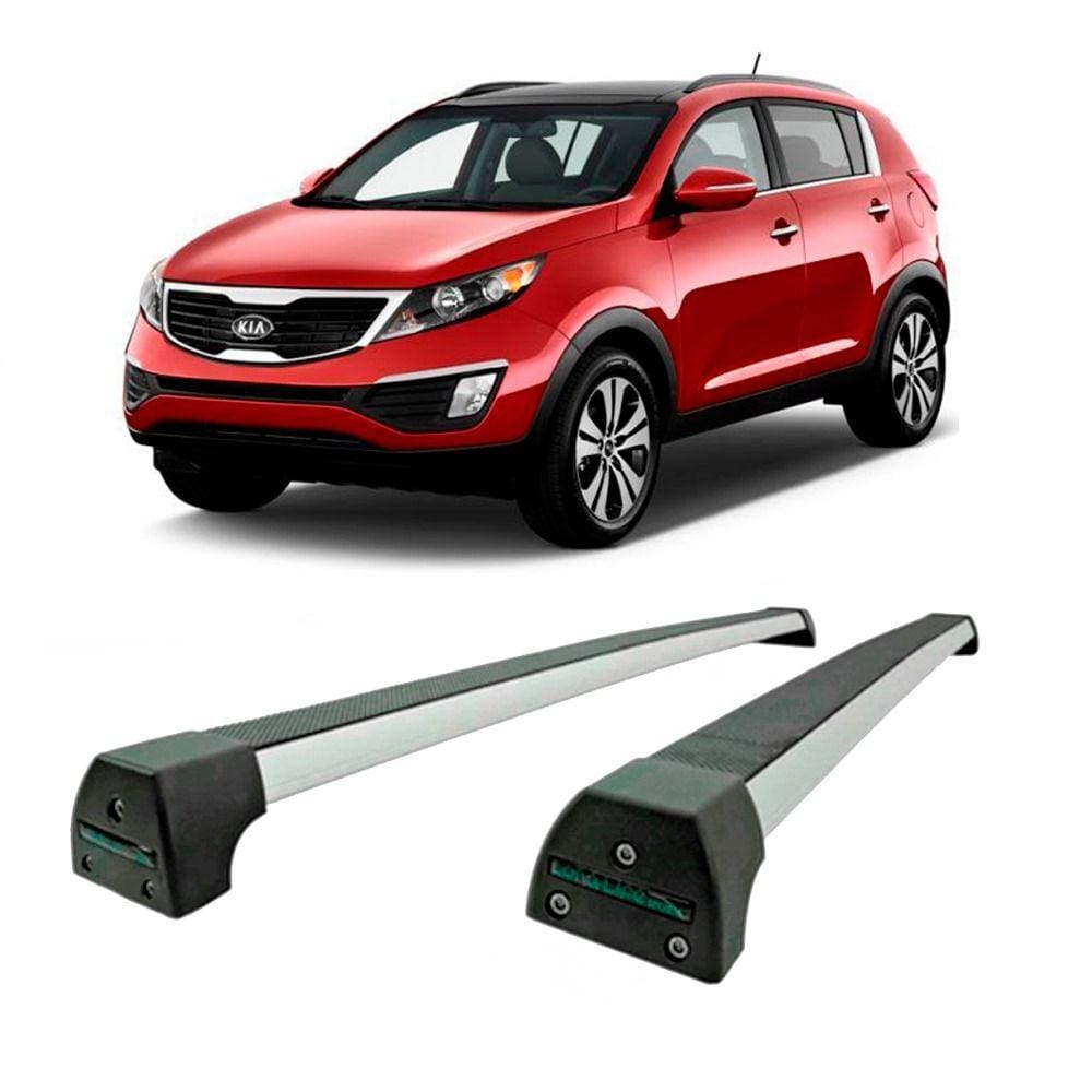 Rack de Teto Alumínio Sportage 2013 até 2016 Com Longarina Long Life
