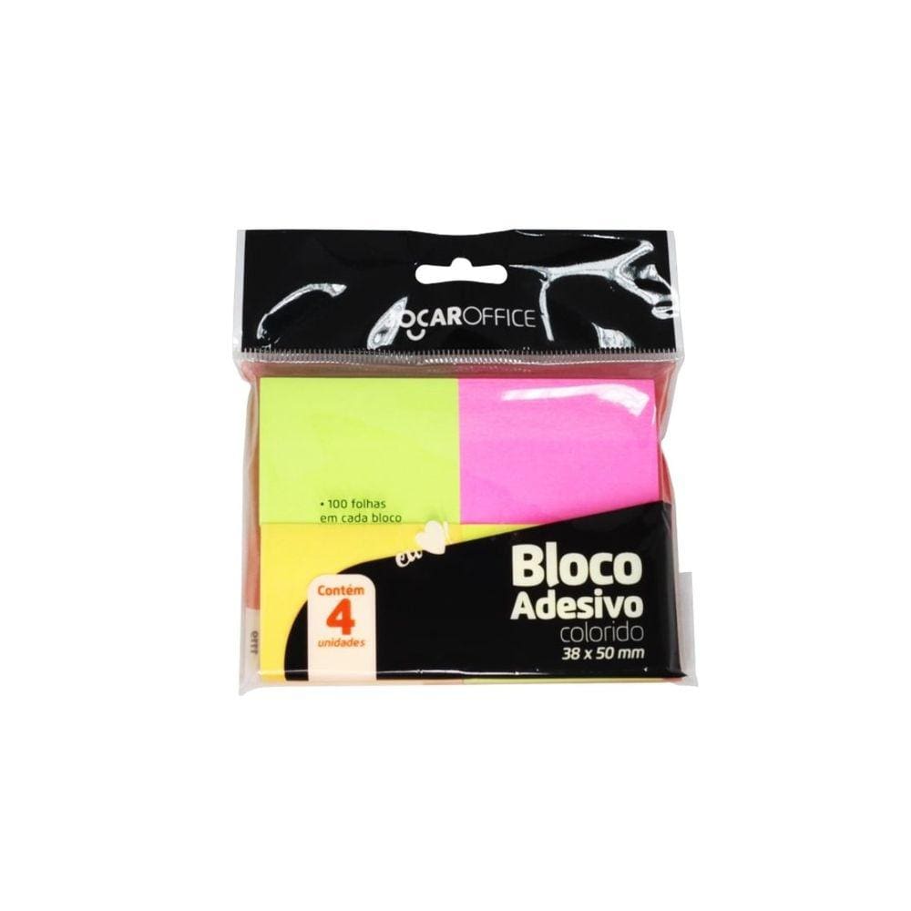 Bloco Adesivo 4 Cores