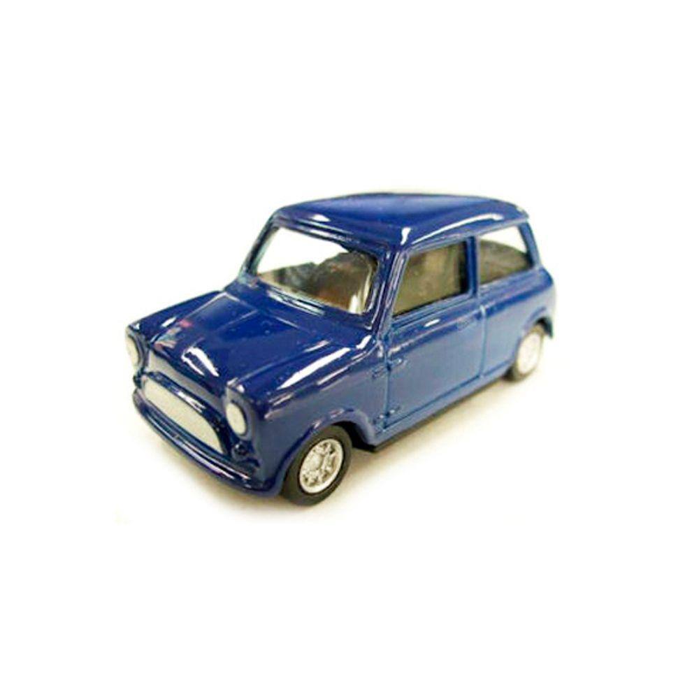 Apontador Miniatura em Metal Mini Cooper Azul - Die-Cast Colecionável 664A