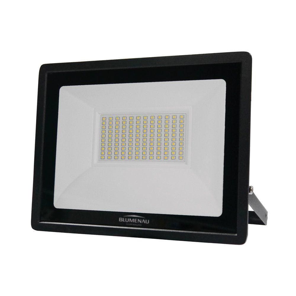 Refletor Led 100w 6500k Blumenau Preto - 100w