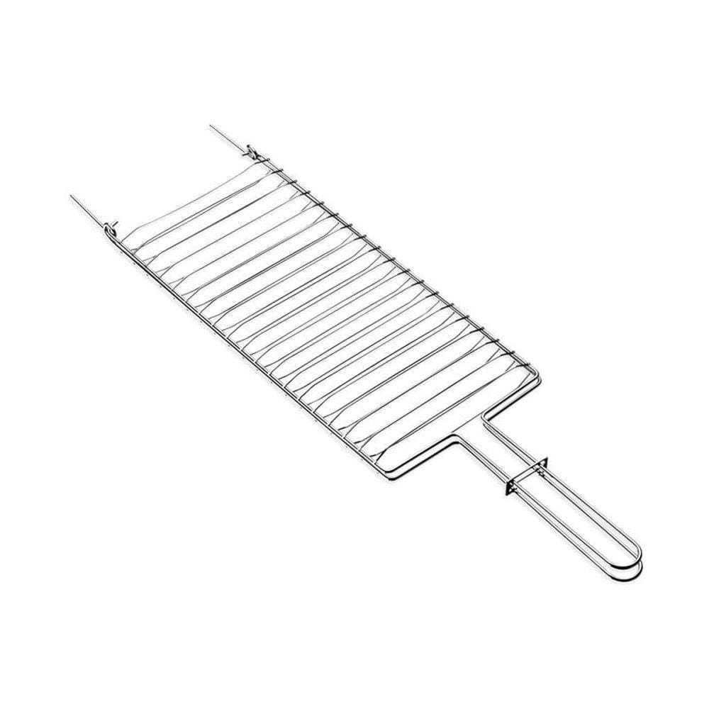 Grelha Tramontina Churrasco Em Aço Inox 42X23 Cm