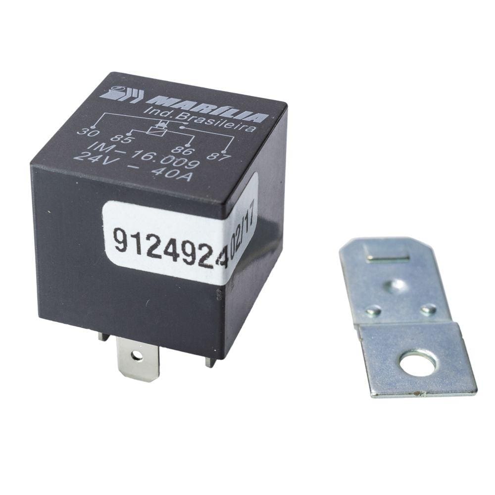 Relé Auxiliar Universal 40A 24V Com Suporte - Marília - IM16009