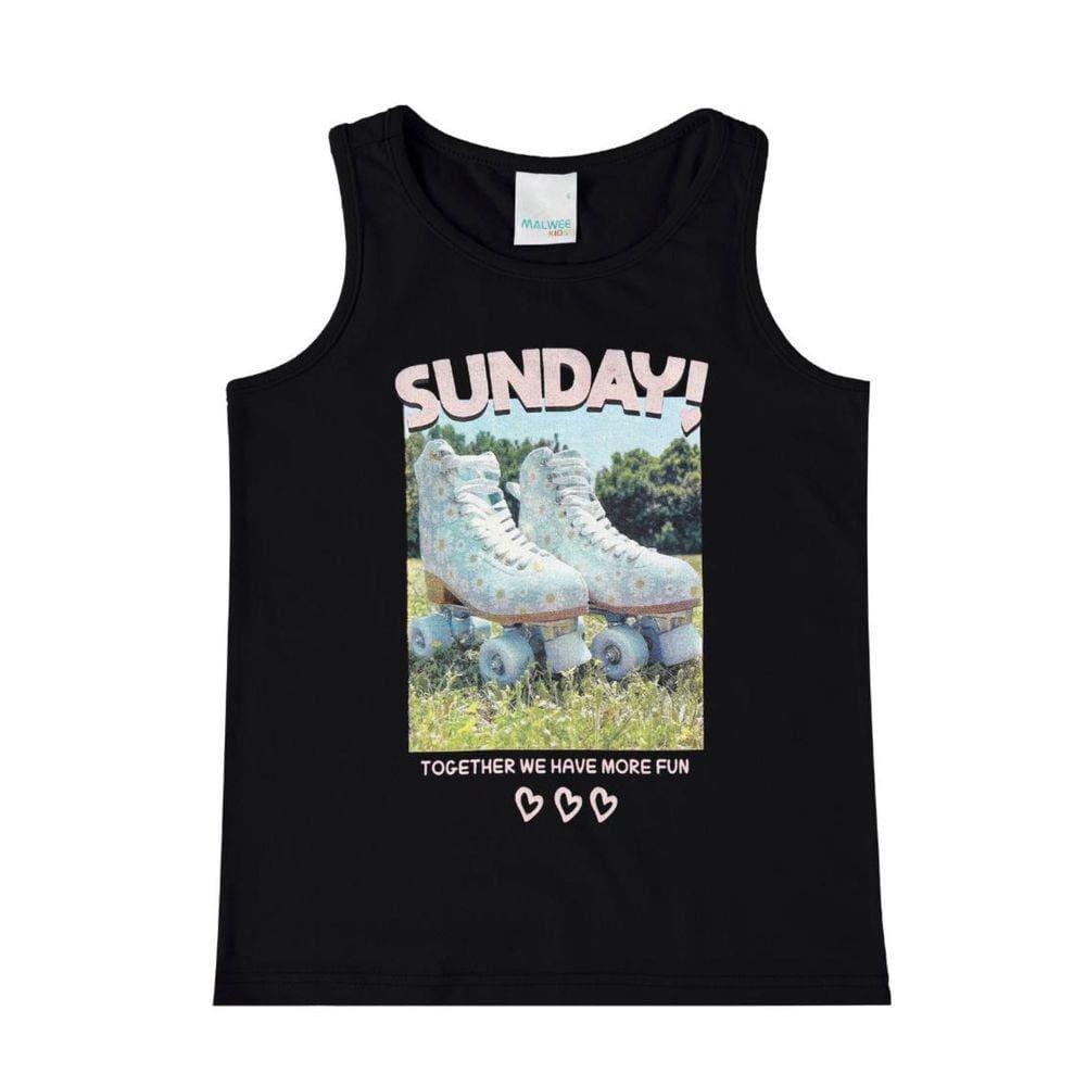 Regata Infantil Menina em Algodão Malwee Kids 109068