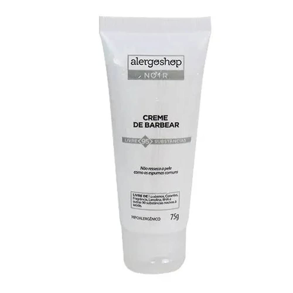 Creme de Barbear Hipoalergênico Noir Men Alergoshop 75g