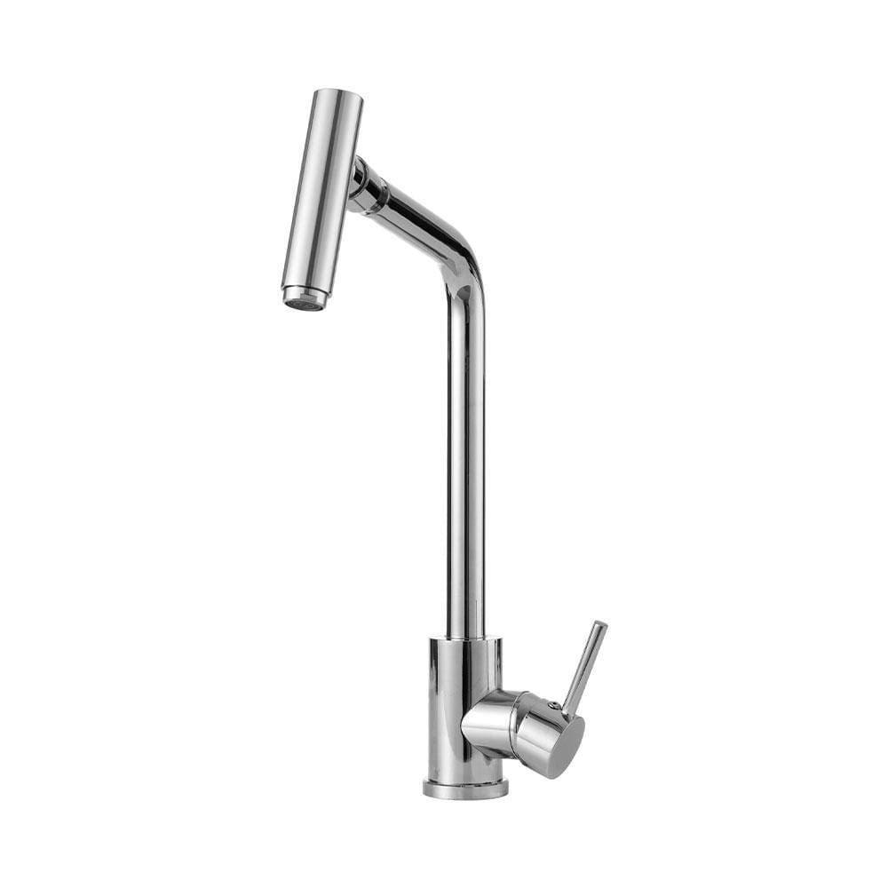 Torneira Para Cozinha Gourmet Misturador Monocomando Aço Inox 304 Utinga Pingoo.casa - Prata Cromado