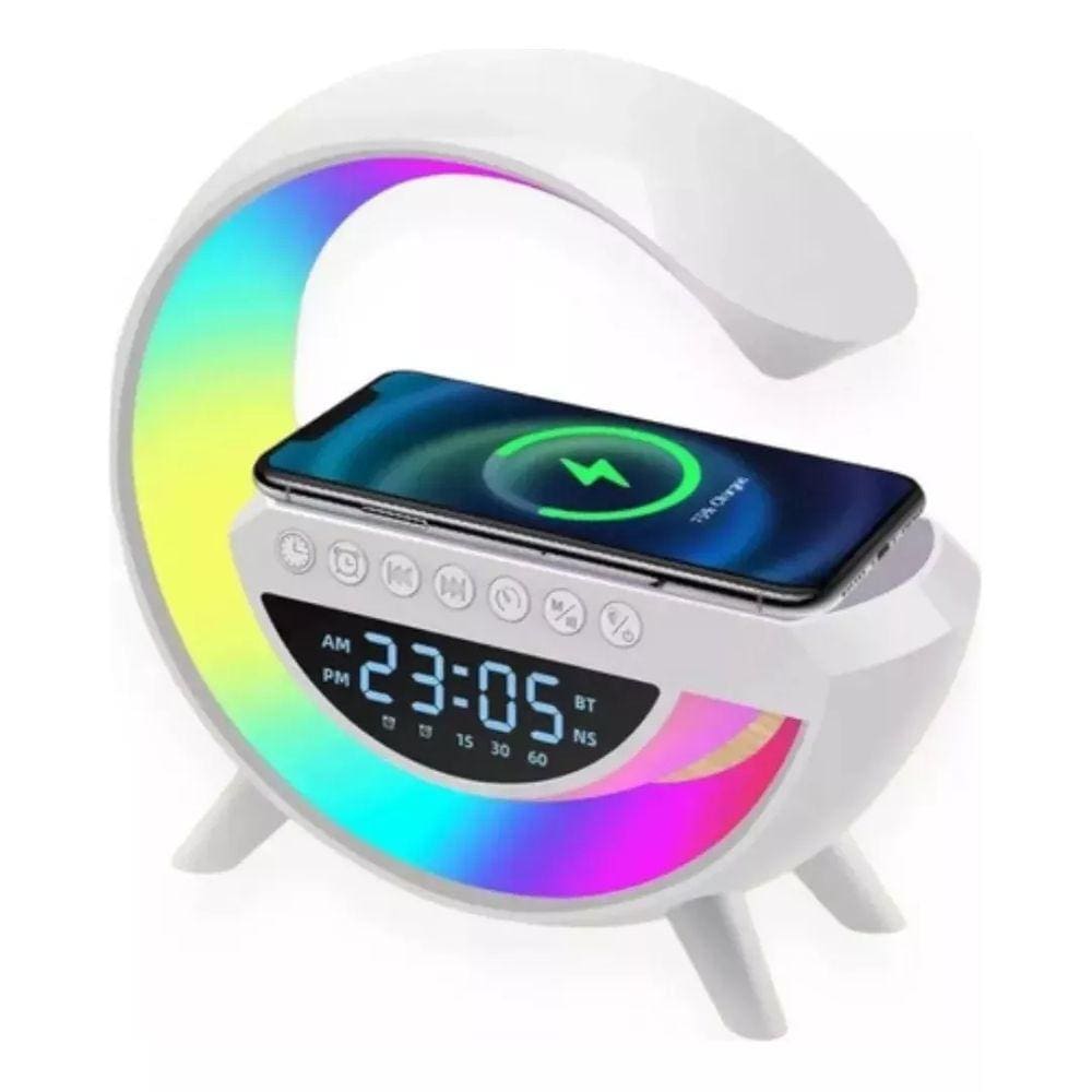 Caixa De Som E Luminária G-speaker Smart Light Rgb Indução AL-8998