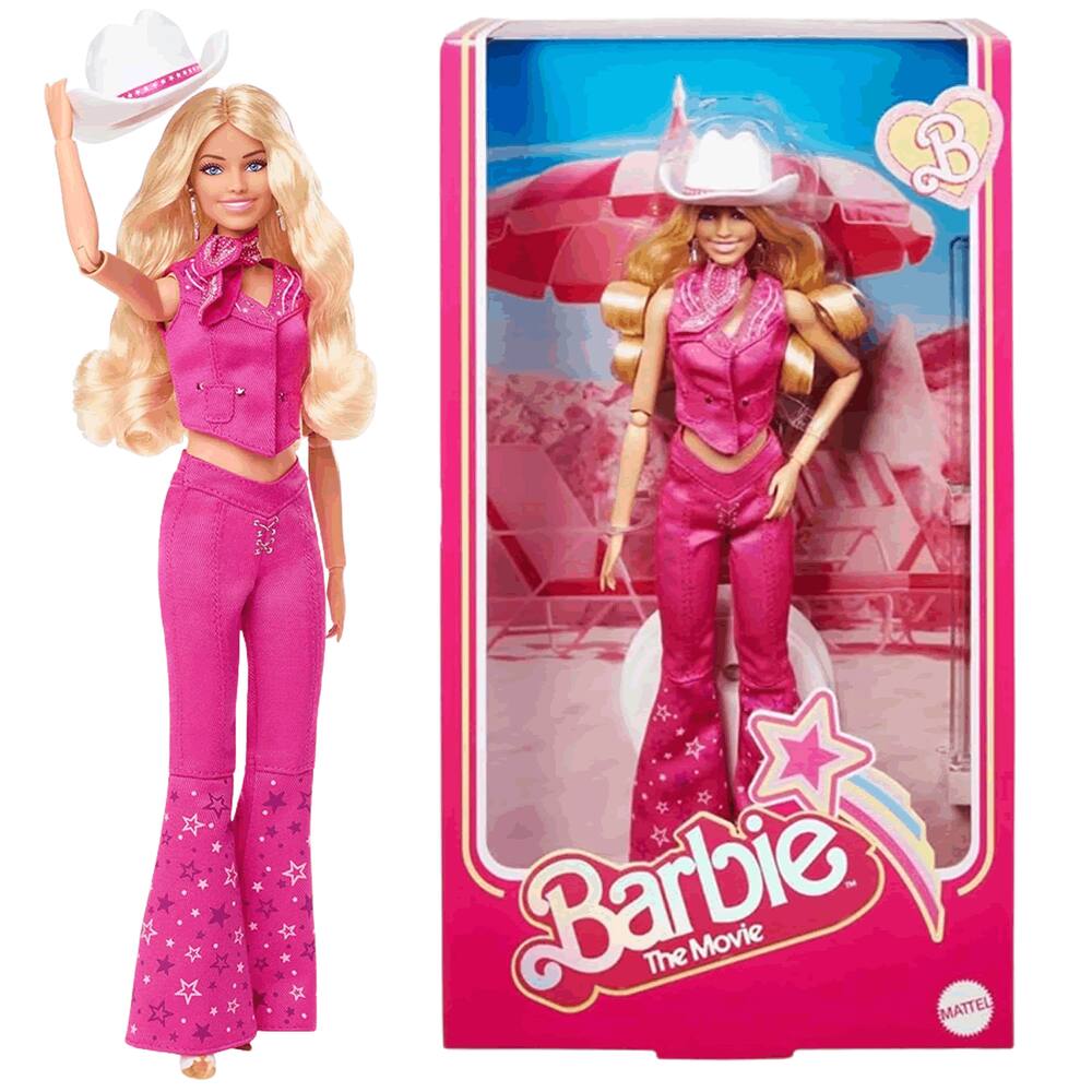 Barbie em Traje Rosa Ocidental com Chapéu de Cowboy HPK00 - Mattel