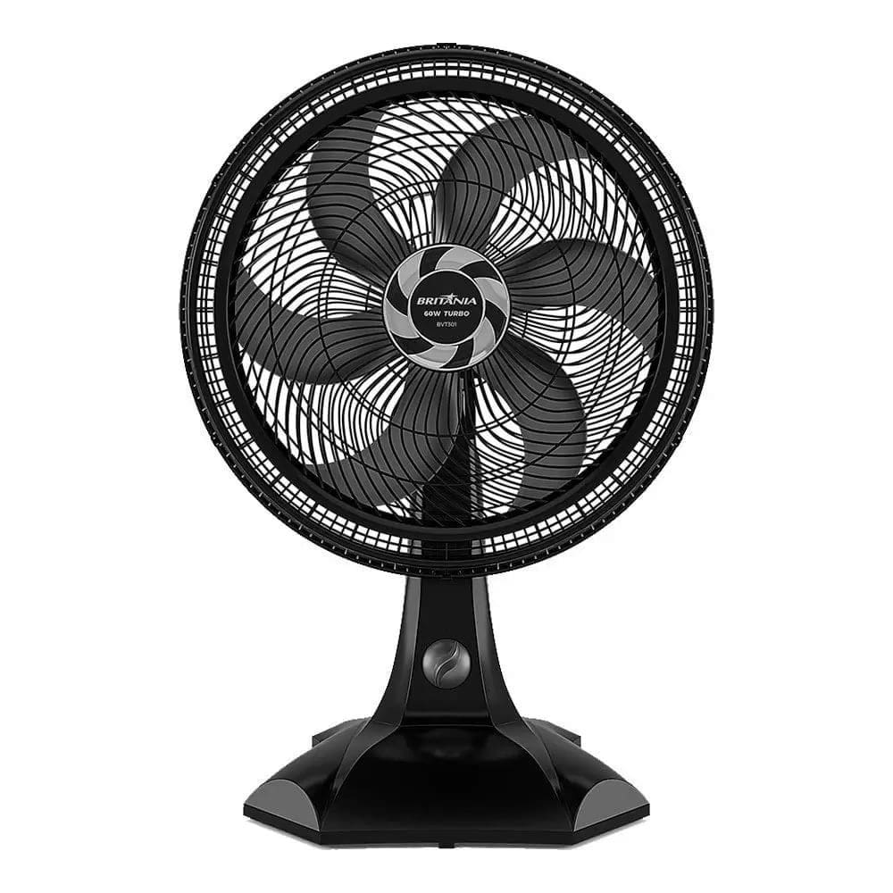 Ventilador Britânia Tecnologia Maxx Force 60W Preto BVT301 - 220 Volts