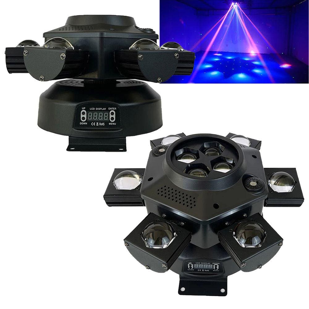 Luz de Palco Moving Head 150W Mini Moving DJ DMX 22 Canais Show Palco Evento Festa Laser Strobo Rotativo Movimento Iluminaçao