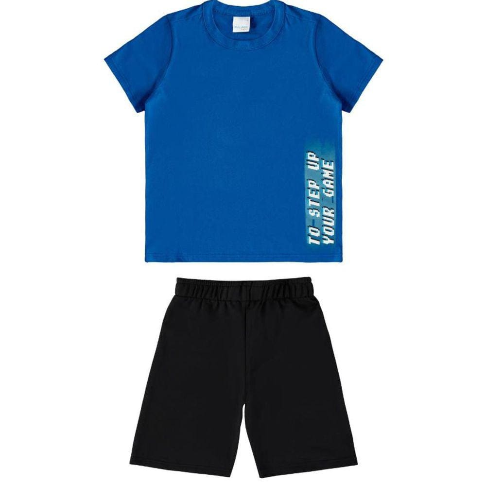 Conjunto Infantil Menino Camiseta e Bermuda Malwee Kids 109488