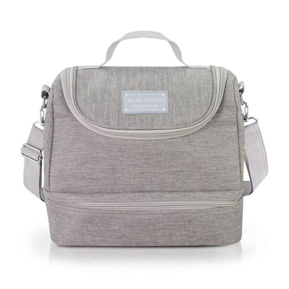 Bolsa Termica Com 2 Compartimentos Joy - Cinza