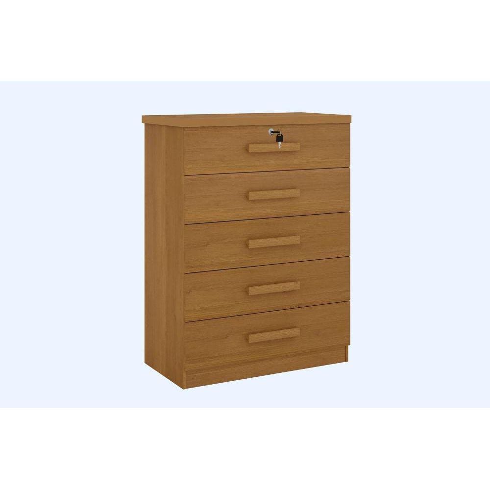 Cômoda Ipanema Cinamomo 5 Gavetas D`Doro
