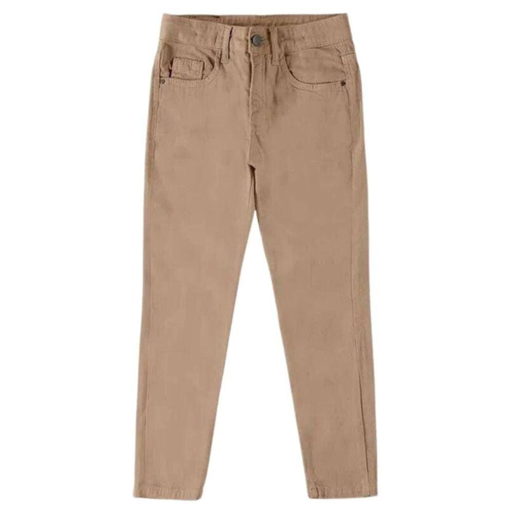 Calça Infantil Skinny com Elastano em Sarja Marrom 114423