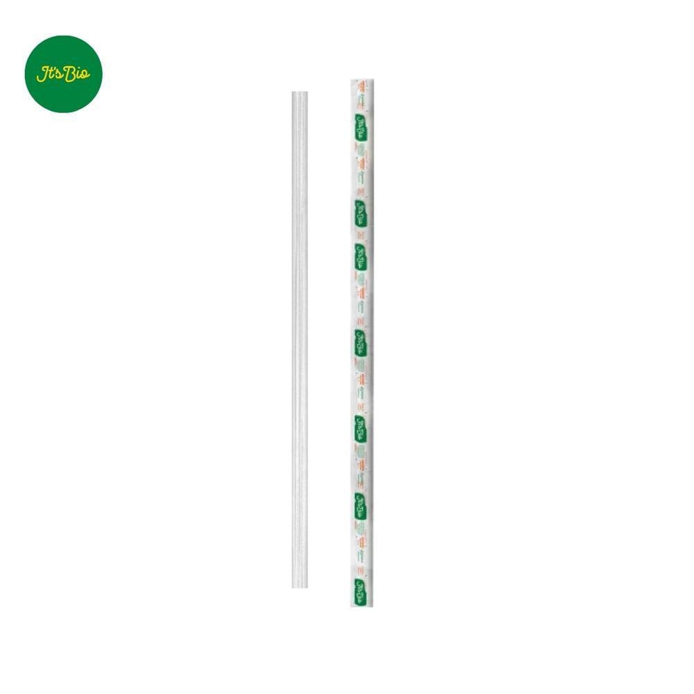 Canudo Bio Garrafa Sache Papel 5 Mm Cristal Pp C/ 3000 Un.