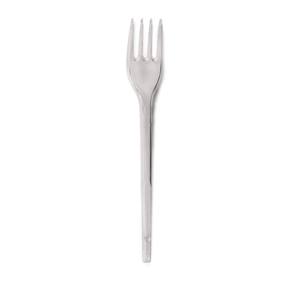Garfo Refeição Reforçado Cristal 50 Unidades